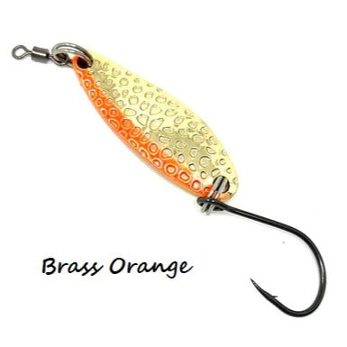 Prime Lures Wiggler Spoons - Brass/Orange Stripe