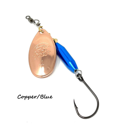 Prime Lures Clean Up Crew Spinners - Blue/Copper