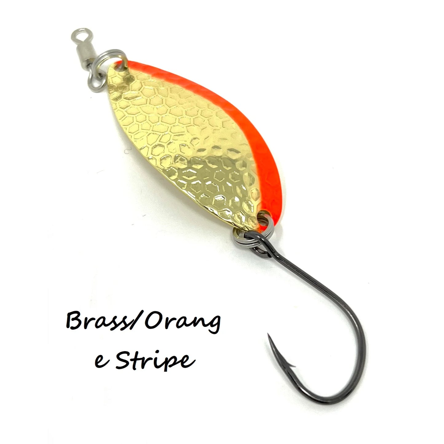 Prime Lures Glory Spoons - Brass/Orange Stripe