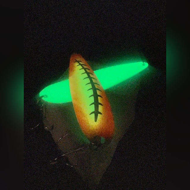 Crazy Canuck Trolling Spoons - Crazy Stitches Glow