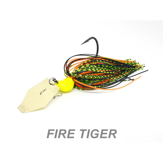 Weapons of Bass Destruction - Bladed Jig - FIRE TIGER / Gold Blade