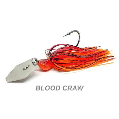 Weapons of Bass Destruction - Bladed Jig - BLOOD CRAW / Natural Blade