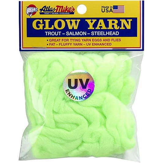 Atlas Mike's UV Glow Yarn Chartreuse