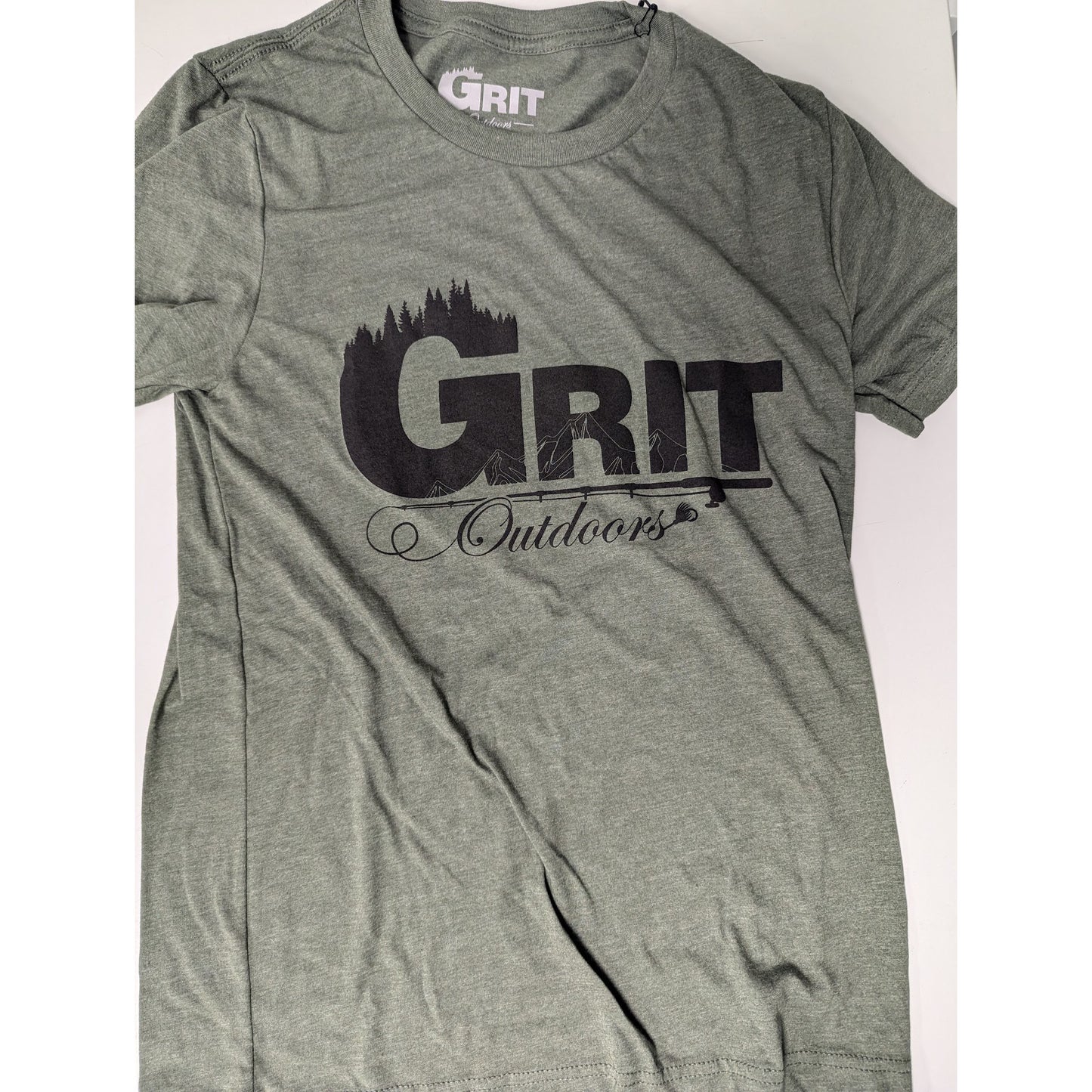 Grit Outdoors - Rod T-Shirt - Heather Military