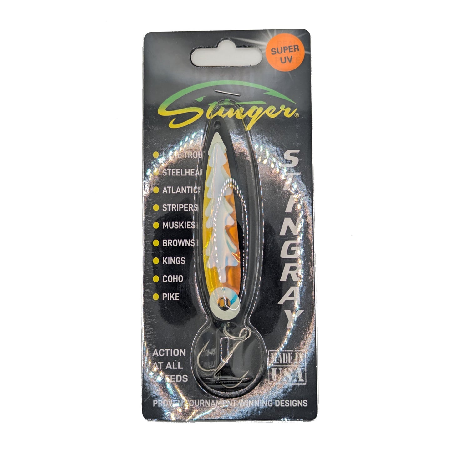 Michigan Stinger - Carbon UV Alewife Green Dot