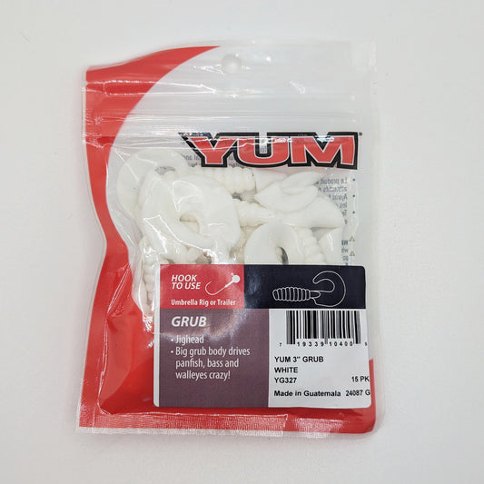 YUM GRUB 3" - White