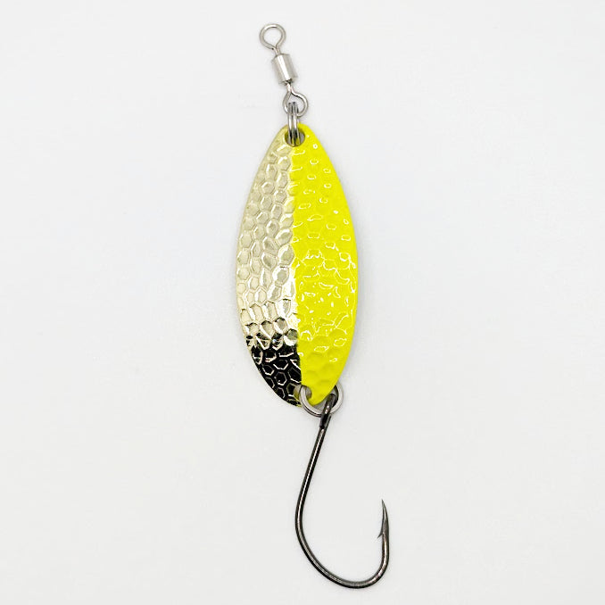 Prime Lures Glory Spoons - Chartreuse/Brass