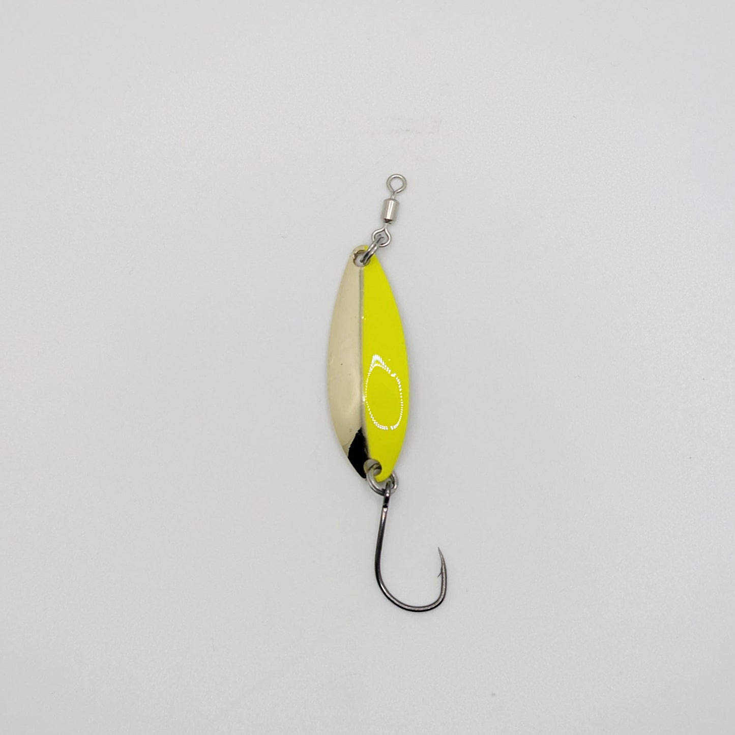 Prime Lures Trinity Spoons - Brass/Chartreuse 50/50