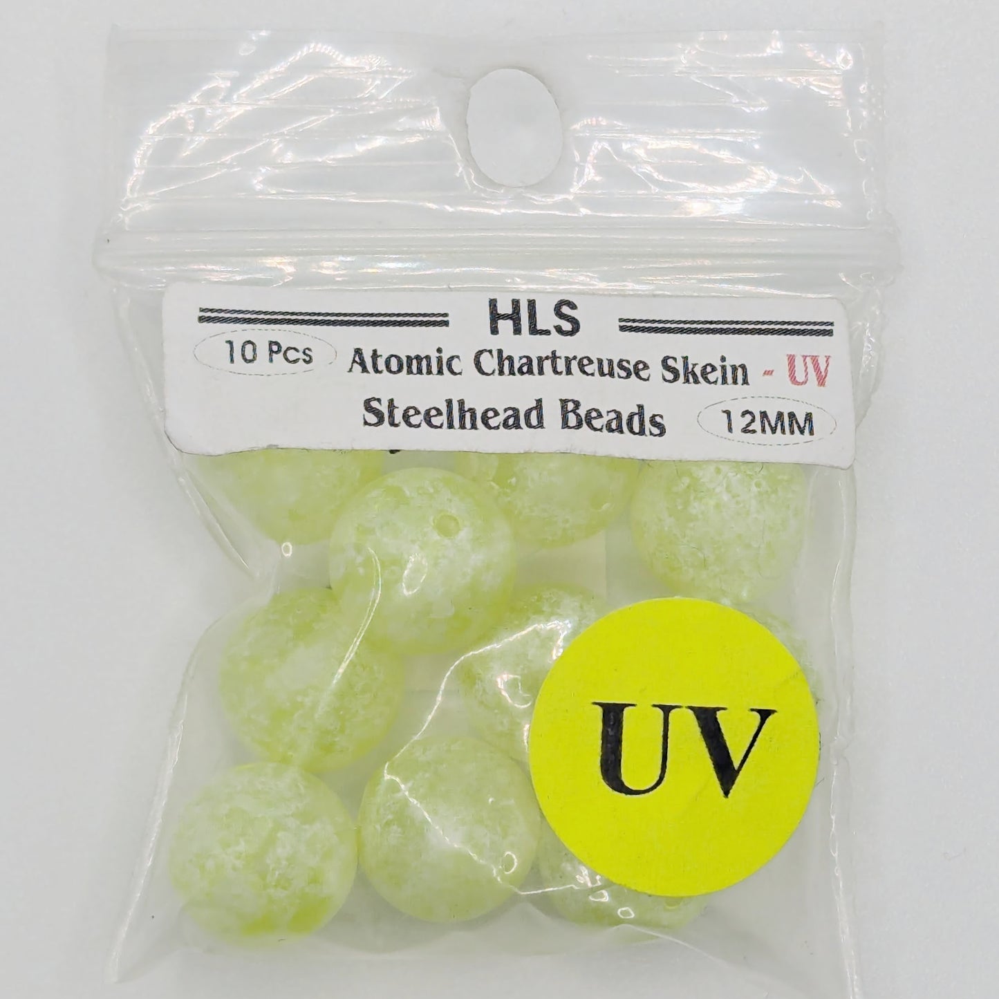 Billes HLS UV - Chartreuse atomique - 10 mm