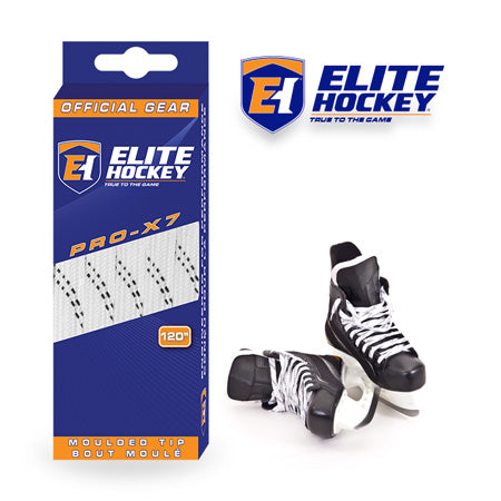 Elite Pro X7 Non-Waxed Laces - White