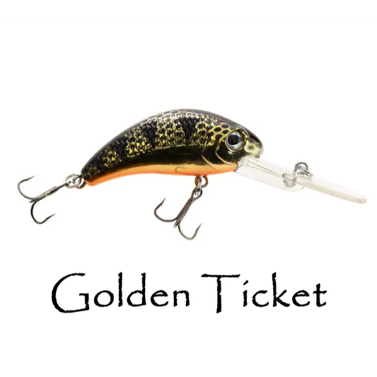 Walleye Nation Creation Boogie Shad - Golden Ticket