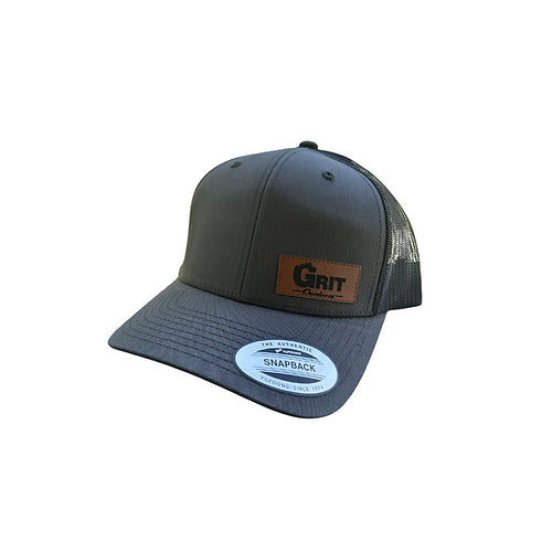 Grit Outdoors Trucker Snap Back Hat - Dark Grey