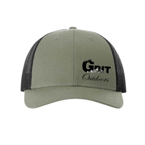 Grit Outdoors Trucker Snap Back Hat - Olive