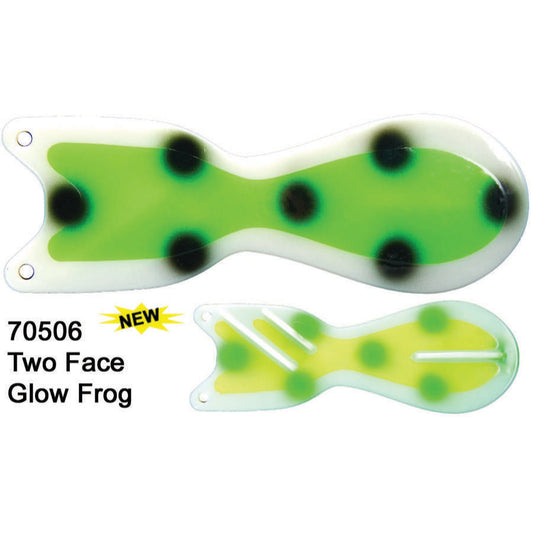 Dreamweaver Spin Doctor 8" Flasher - Two Face Glow Frog