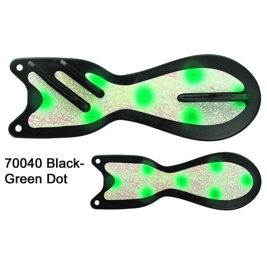 Dreamweaver Spin Doctor 8" Flasher - Black/Green Dot