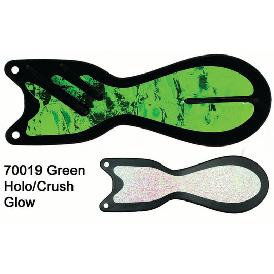 Dreamweaver Spin Doctor 8" Flasher - Black Lite Green Glow