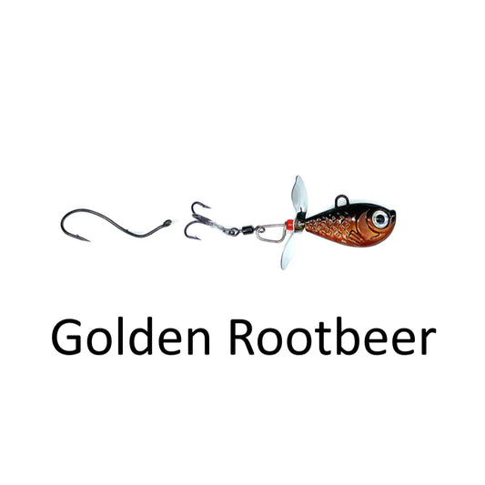 Walleye Nation Creations Death Jigs - Golden Rootbeer