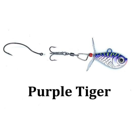 Walleye Nation Creations Death Jig - Purple Tiger