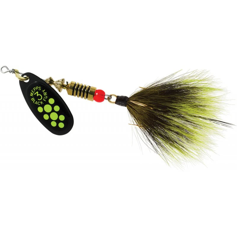 Mepps Black Fury Dressed - Chartreuse