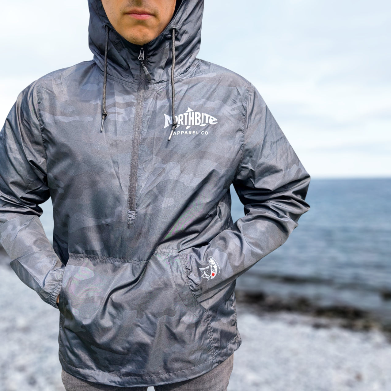Northbite Apparel Co. Limited Edition Dark Camo Rain Jacket