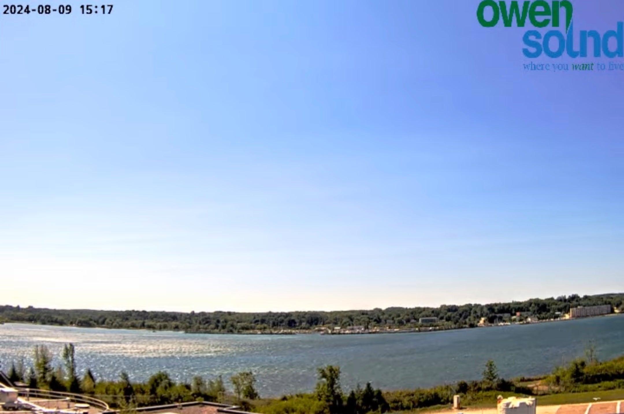 Load video: Live stream of Owen Sound&#39;s harbour