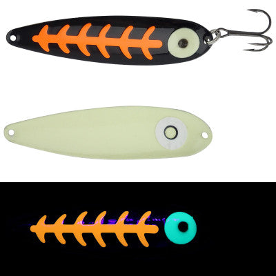 Moonshine Trolling Spoon - Orange Carbon