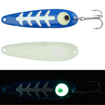 Moonshine Trolling Spoon - Blue Carbon