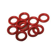 WACKY O-RINGS MEDIUM (25/PKG) - Red