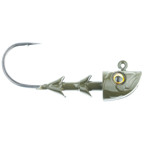 Freedom Swimbait Heads - Green Pumpkin