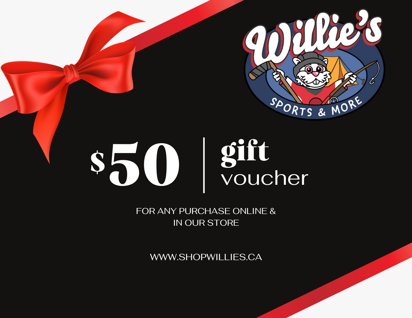 Willie's Sports and More Gift Card