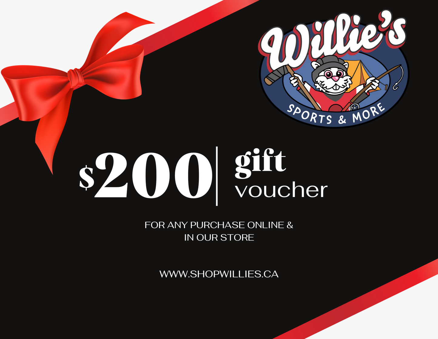 Willie's Sports and More Gift Card